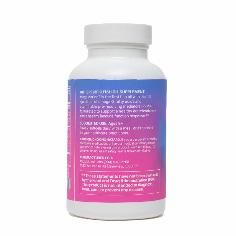 MegaMarine™ Gut-Specific Fish Oil (60 Softgels) by Microbiome Labs