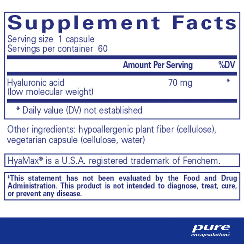 Hyaluronic Acid by Pure Encapsulations®