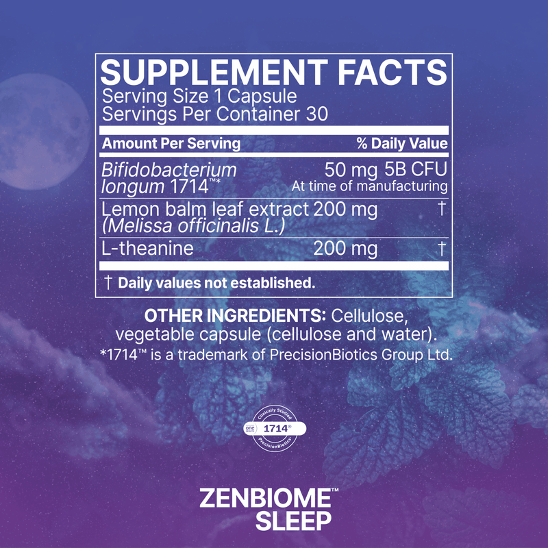 ZenBiome Sleep™ (30 Capsules) by Microbiome Labs