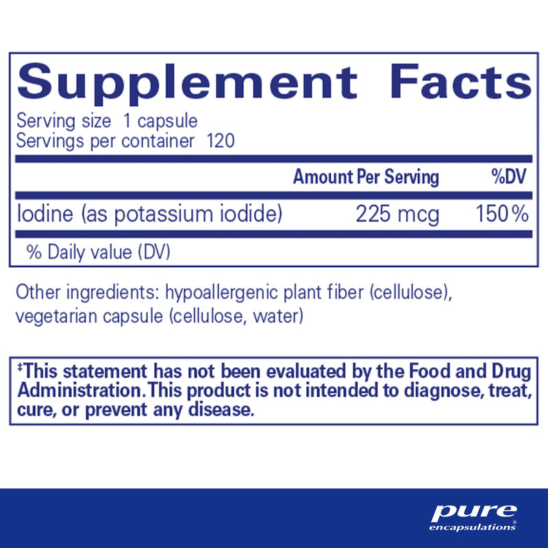 Iodine (potassium iodide) by Pure Encapsulations®