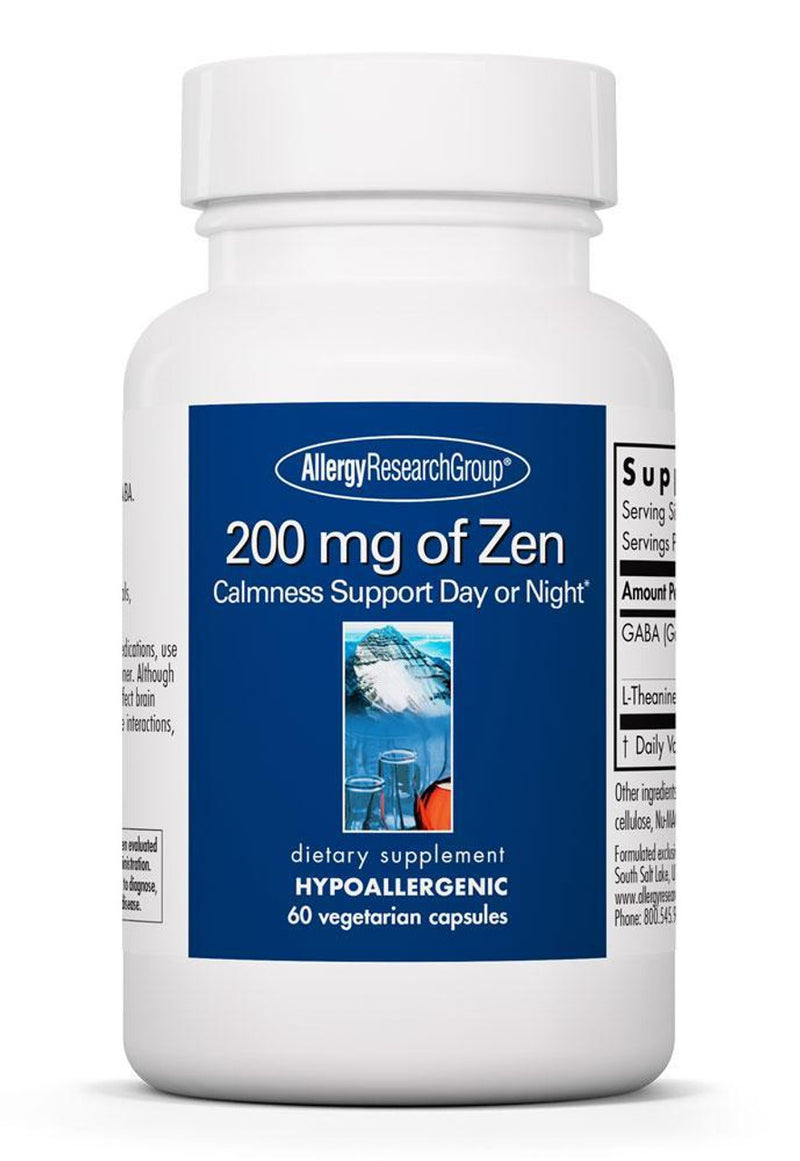 200mg Zen Calmness Support Day or Night Allergy Research Group