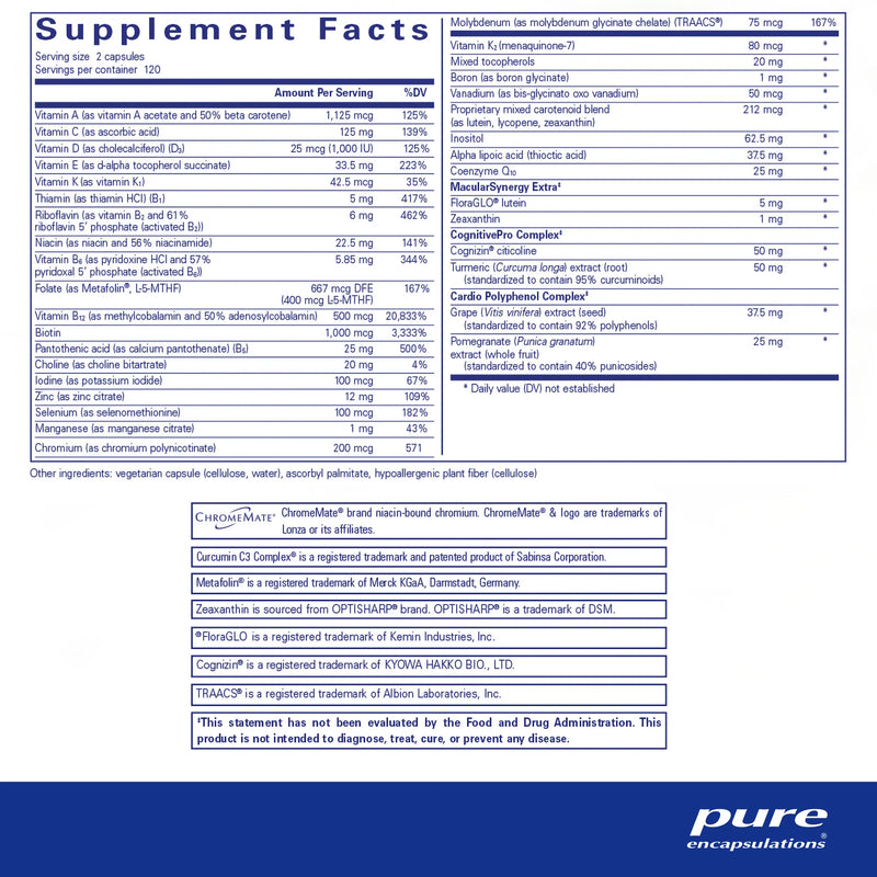 Longevity Nutrients by Pure Encapsulations®