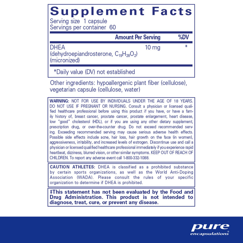 DHEA 10 mg by Pure Encapsulations®