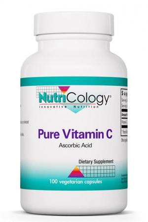 Pure Vitamin C 100 Vegetarian Capsules by Nutricology