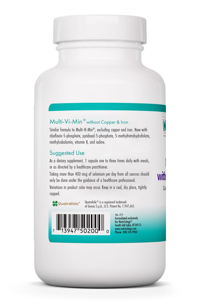 Multi-Vi-Min® without Copper & Iron 150 Caps by Nutricology