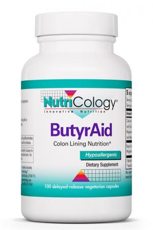 ButyrAid™ 100 Delayed-Release Vegetarian Capsules by Nutricology