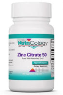 Zinc Citrate 50 Mg 60 Vegetarian Caps by Nutricology