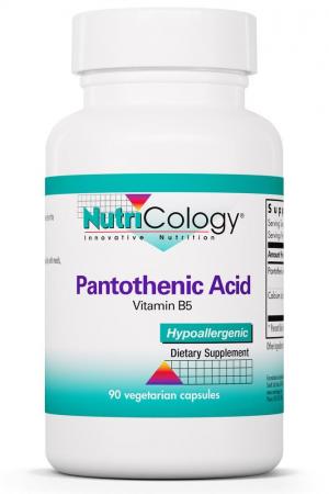 Pantothenic Acid 90 Vegetarian Caps by Nutricology