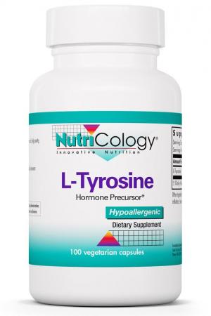 L-Tyrosine 500 Mg 100 Vegetarian Caps by Nutricology