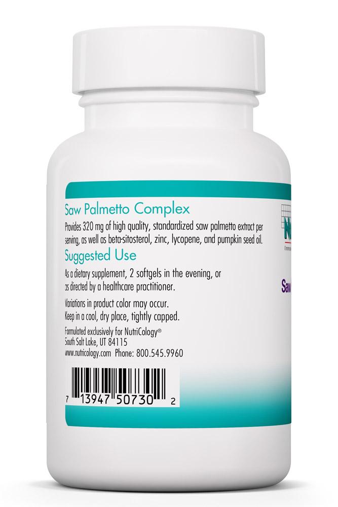 Saw Palmetto Complex 60 Softgels by Nutricology