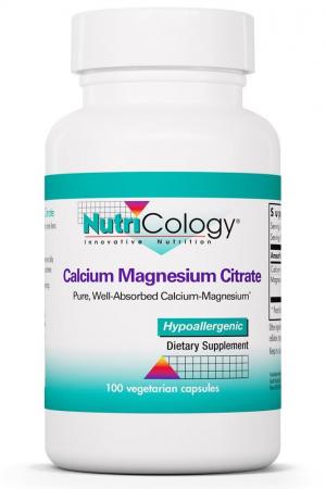 Calcium Magnesium Citrate 100 Vegetarian Capsules by Nutricology