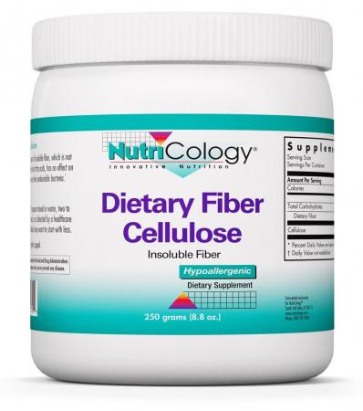 Dietary Fiber Cellulose Powder 250 grams (8.8 oz.) by Nutricology