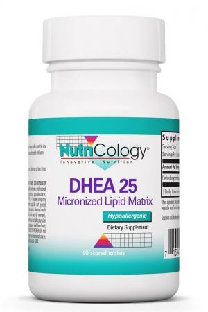 DHEA 25 mg 60 Scored Tablets by Nutricology