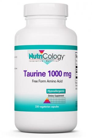 Taurine 1000 Mg 250 Vegetarian Caps by Nutricology