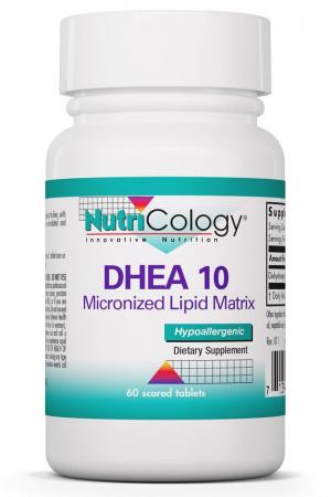 DHEA 10 mg 60 Scored Tablets by Nutricology