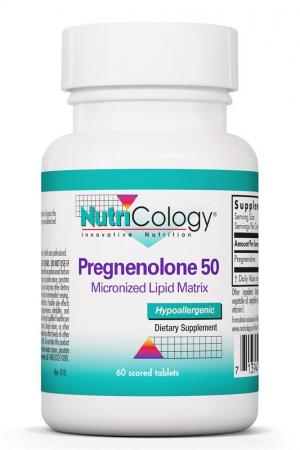 Pregnenolone 50 mg 60 Scored Tablets by Nutricology