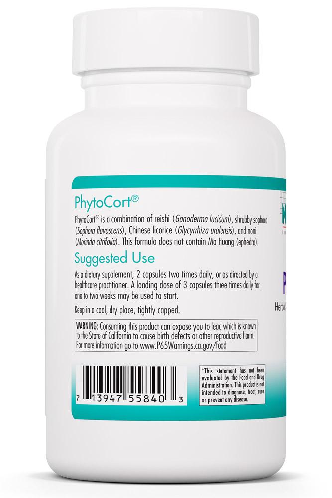 PhytoCort® 120 Vegetarian Capsules by Nutricology