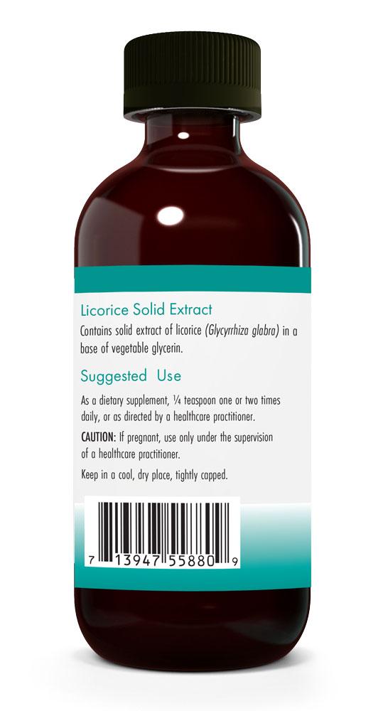 Licorice Solid Extract 120 mL (4 fl. oz.) by Nutricology