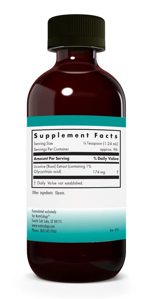 Licorice Solid Extract 120 mL (4 fl. oz.) by Nutricology
