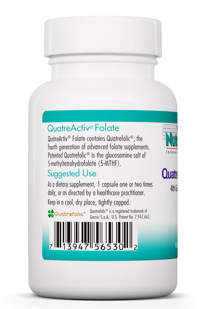QuatreActiv® Folate 90 Vegetarian Capsules by Nutricology
