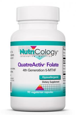 QuatreActiv® Folate 90 Vegetarian Capsules by Nutricology