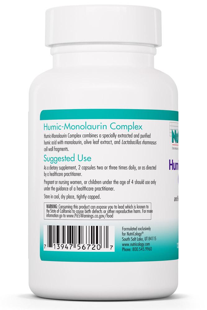 Humic-Monolaurin Complex 120 Vegetarian Capsules by Nutricology