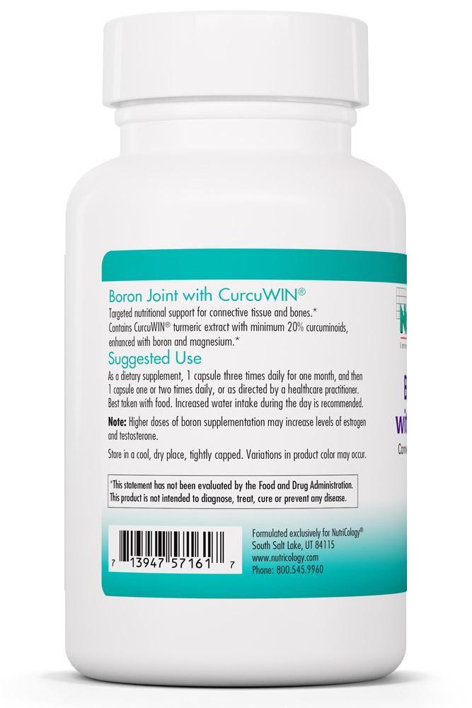 Boron Joint with CurcuWIN® 90 Vegetarian Capsules by Nutricology