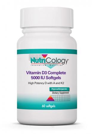 Vitamin D3 Complete 5000 IU Softgels by Nutricology
