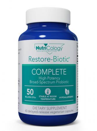 Restore-Biotic® COMPLETE 60 delayed-release vegetarian capsules by Nutricology