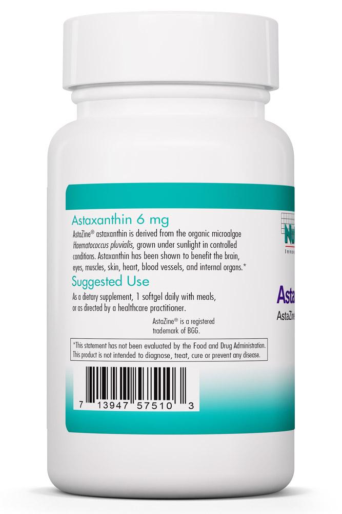 Astaxanthin 6 mg 60 Softgels by Nutricology