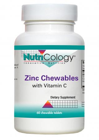 Zinc Chewables 60 Chewable Tablets by Nutricology