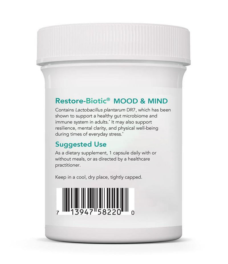 Restore-Biotic® MOOD & MIND 60 Vegetarian Capsules by Nutricology