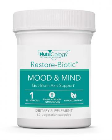 Restore-Biotic® MOOD & MIND 60 Vegetarian Capsules by Nutricology