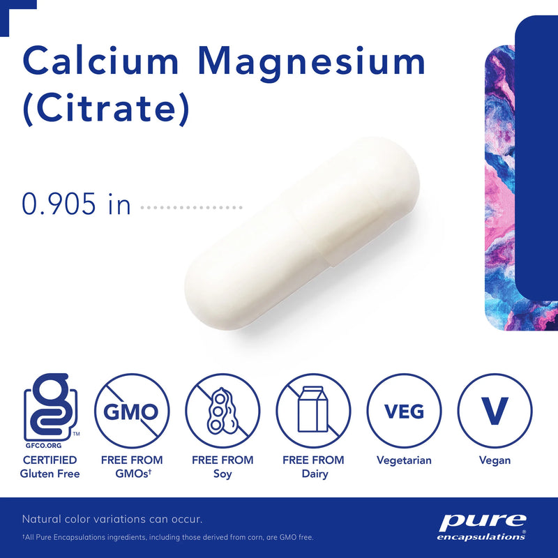 Calcium Magnesium (citrate) by Pure Encapsulations®