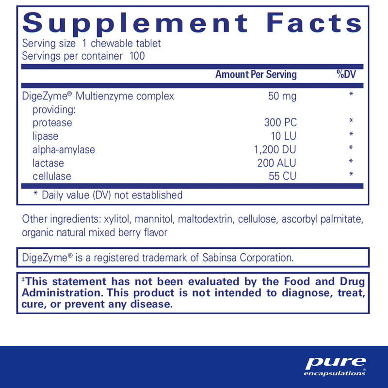 Digestive Enzyme Chewables by Pure Encapsulations®