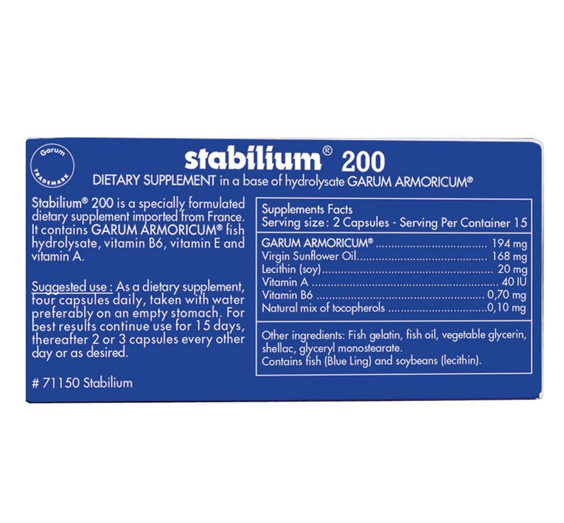 Stabilium® 200 Garum Armoricum® 30 Capsules by Nutricology