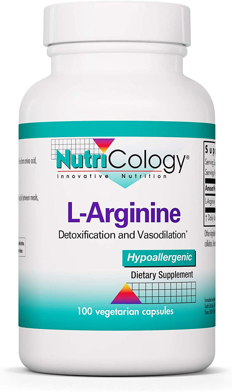 L-Arginine 500 mg by Nutricology
