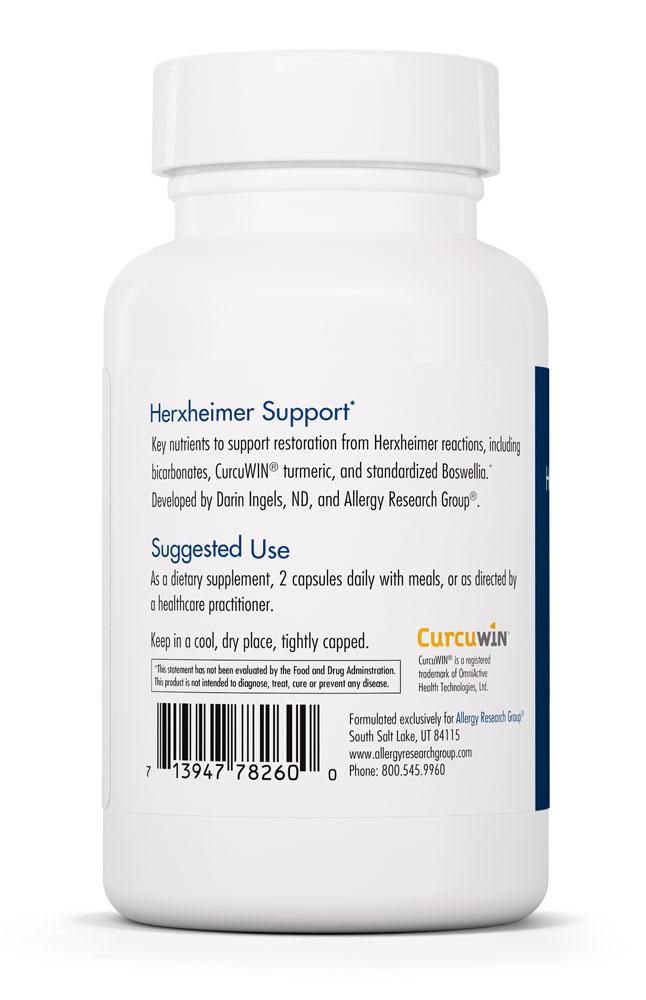 Herxheimer Support* with CurcuWIN® New! 60 vegetarian capsules by Allergy Research Group