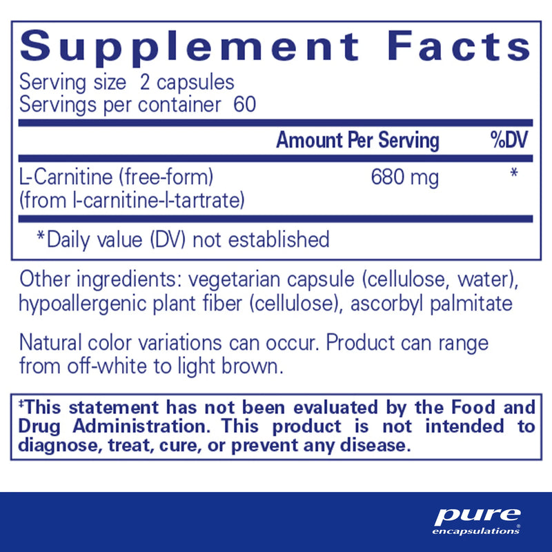 L-Carnitine by Pure Encapsulations®