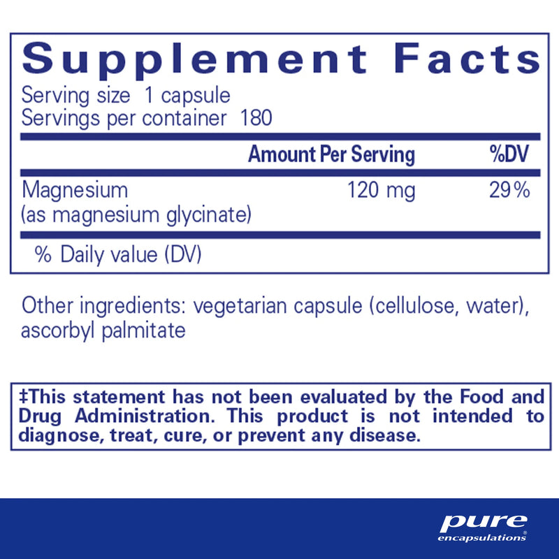 Magnesium (glycinate) by Pure Encapsulations®