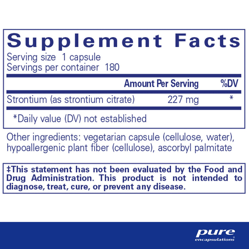 Strontium (citrate) by Pure Encapsulations®