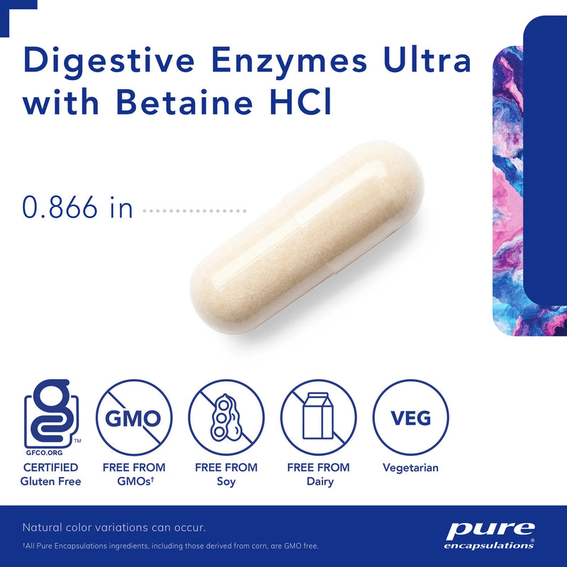 Digestive Enzymes Ultra with Betaine HCl by Pure Encapsulations®