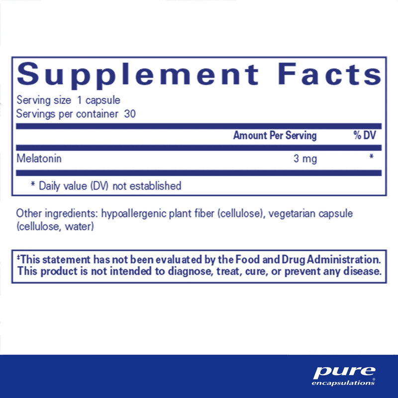 Melatonin 3 mg by Pure Encapsulations®