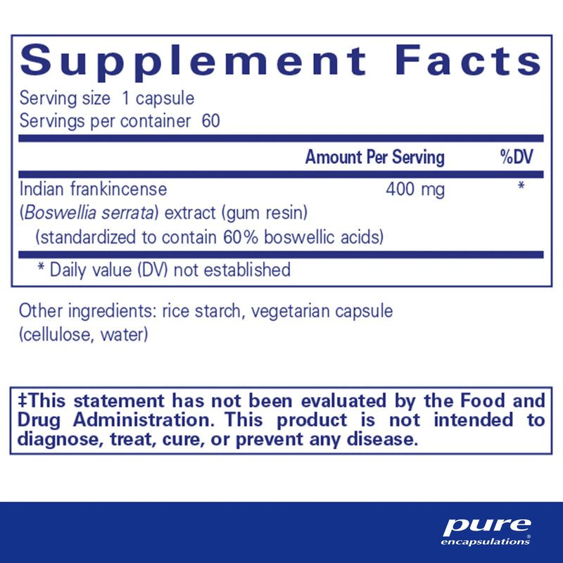 Boswellia Supplement by Pure Encapsulations®