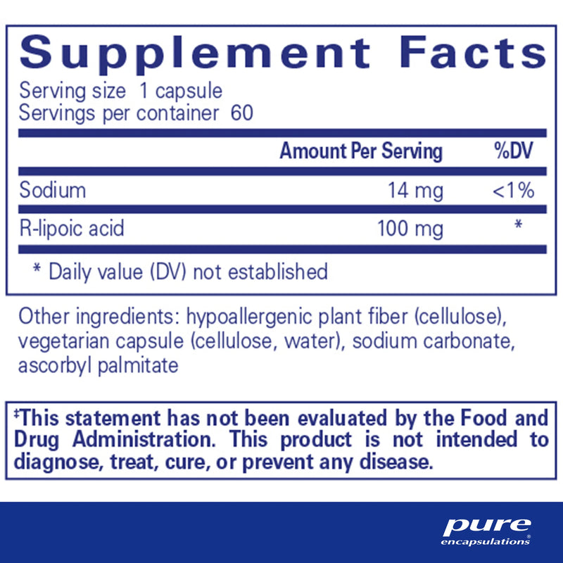 R-Lipoic Acid (Stabilized) by Pure Encapsulations®