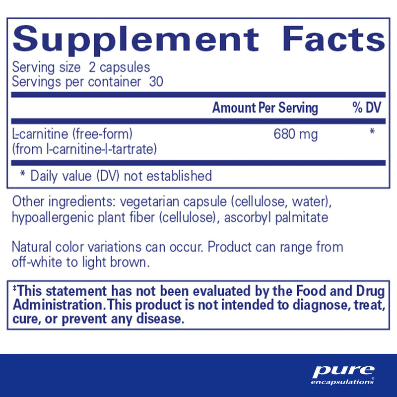 L-Carnitine by Pure Encapsulations®