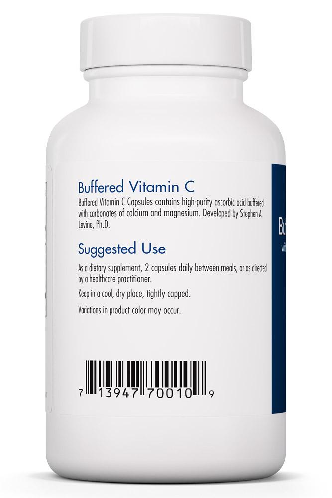 Buffered Vitamin C with Calcium and Magnesium 120 Vegetarian Capsules by Allergy Research Group