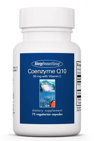 Coenzyme Q10 50 mg with Vitamin C 75 vegetarian capsules by Allergy Research Group