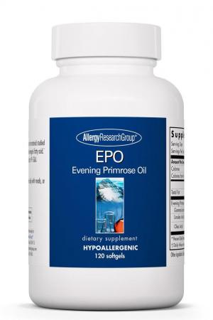 EPO Evening Primrose Oil 500 mg 120 Softgels by Allergy Research Group
