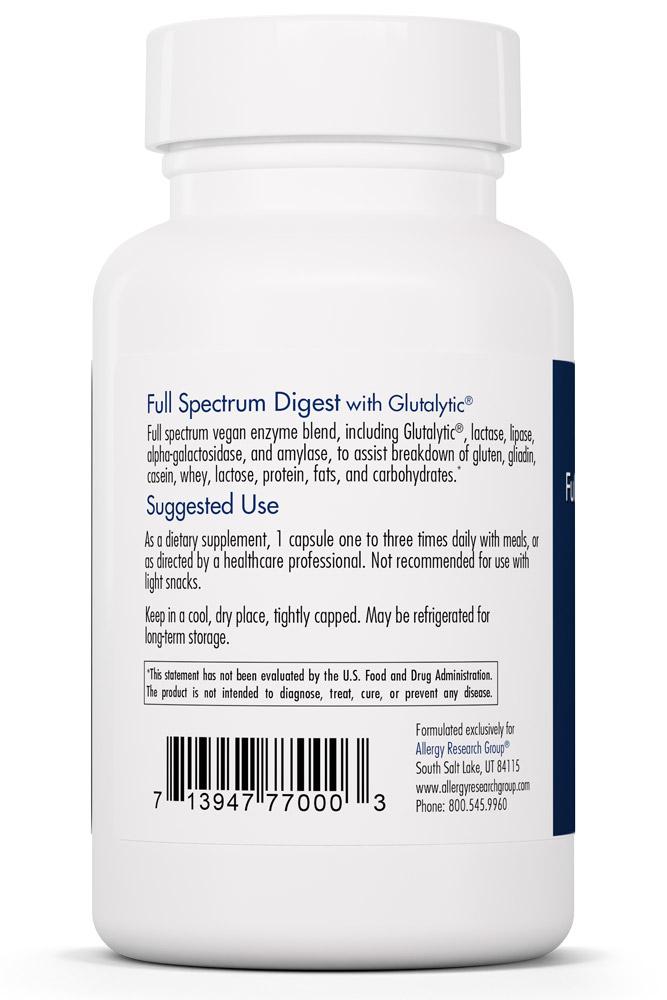 Full Spectrum Digest with Glutalytic® 90 vegetarian capsules by Allergy Research Group